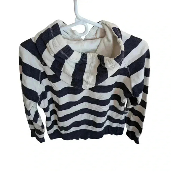 Women's H&M Blue and White Striped Sweatshirt SZ M Cotton - Picture 2 of 8